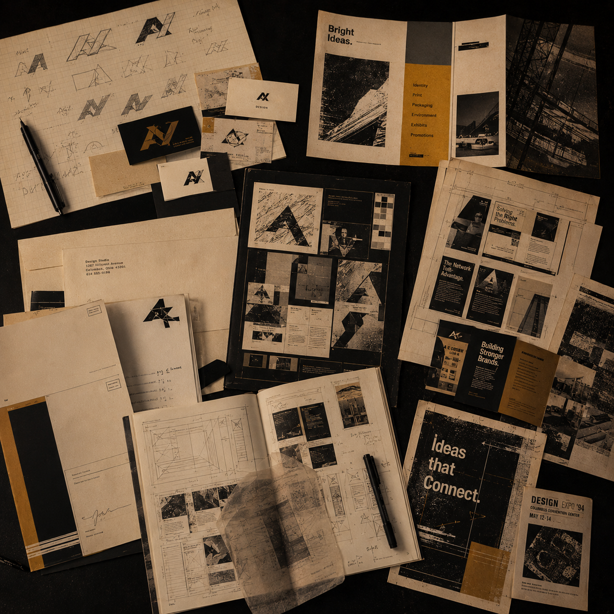 Early graphic design and print work