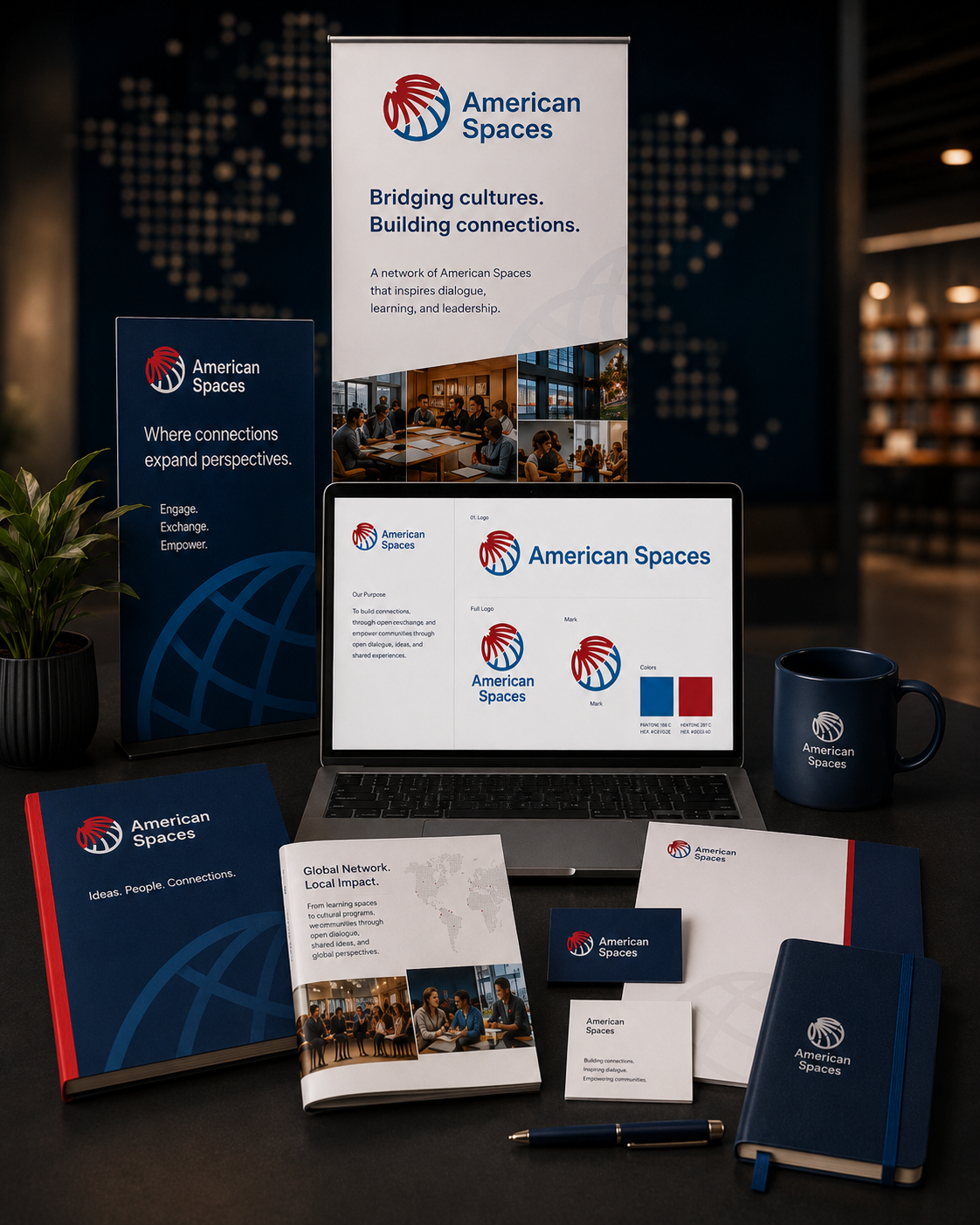 American Spaces branding and logo design project