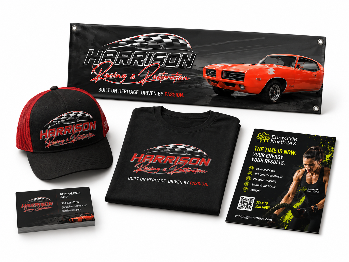 Branding and graphic design examples