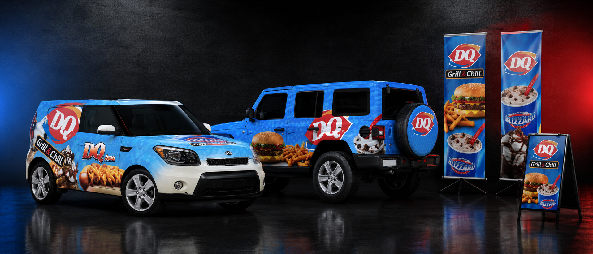 Dairy Queen vehicle wrap and print design project